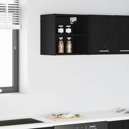 Hängande skåp Svart Ek 40 x 29,5 x 40 cm Konstruerat trä