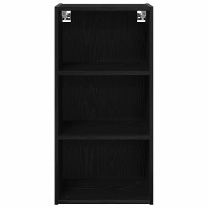 Hängande skåp Svart Ek 40 x 29,5 x 80 cm Konstruerat trä