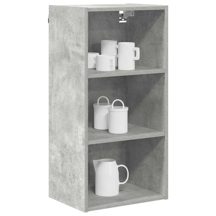 Hängande skåp Betonggrå 40 x 29,5 x 80 cm Konstruerat trä