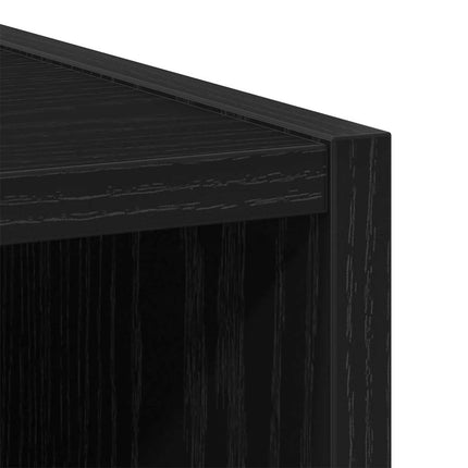 Hängande skåp Svart Ek 30 x 29,5 x 100 cm Konstruerat trä
