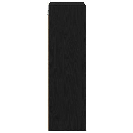 Hängande skåp Svart Ek 30 x 29,5 x 100 cm Konstruerat trä