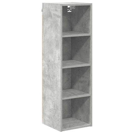 Hängande skåp Betonggrå 30 x 29,5 x 100 cm Konstruerat trä
