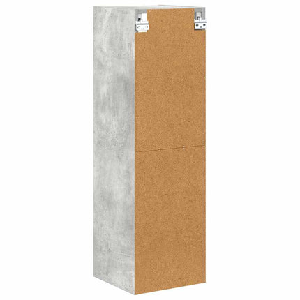 Hängande skåp Betonggrå 30 x 29,5 x 100 cm Konstruerat trä