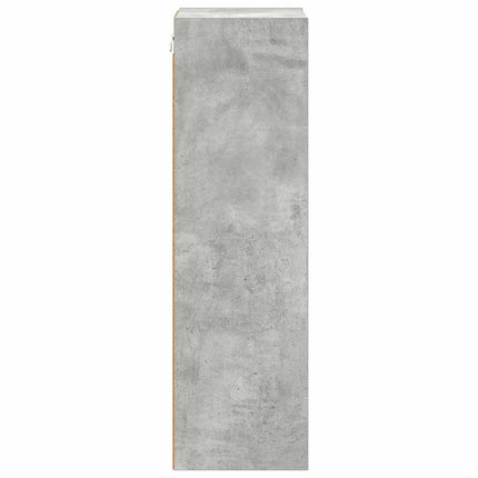 Hängande skåp Betonggrå 30 x 29,5 x 100 cm Konstruerat trä