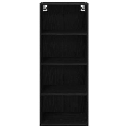 Hängande skåp Svart Ek 40 x 29,5 x 100 cm Konstruerat trä