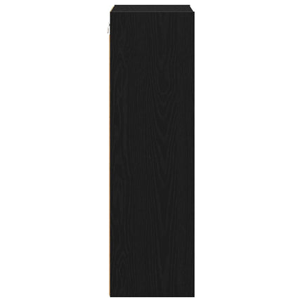 Hängande skåp Svart Ek 40 x 29,5 x 100 cm Konstruerat trä