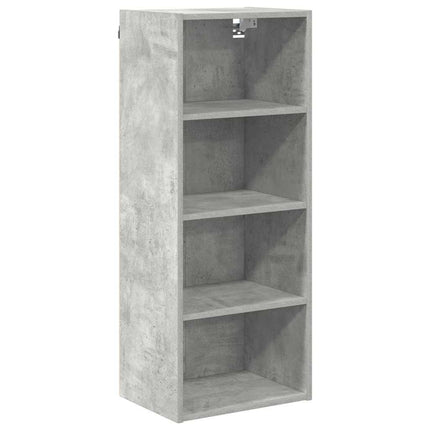 Hängande skåp Betonggrå 40 x 29,5 x 100 cm Konstruerat trä