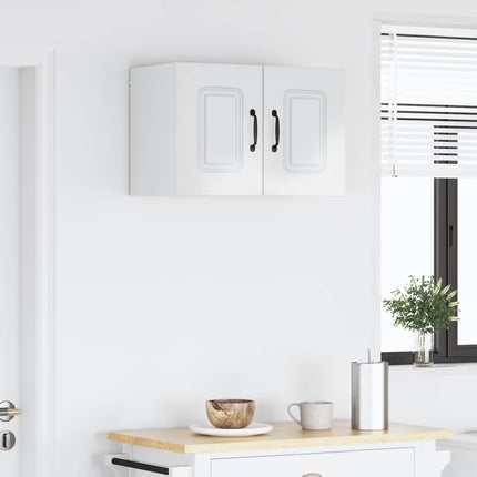 Diskmaskin panel Kalmar 2 st Högblanka vita Konstruerat trä