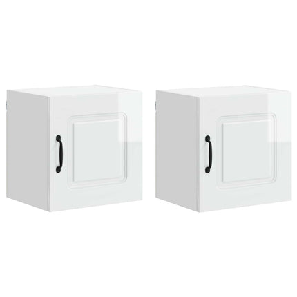 Diskmaskin panel Kalmar 2 st Högblanka vita Konstruerat trä
