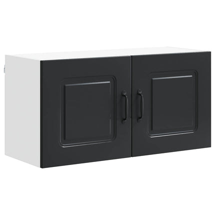 Diskmaskin panel Kalmar Svart 80 x 31 x 40 cm Konstruerat trä