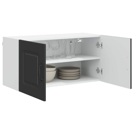 Diskmaskin panel Kalmar Svart 80 x 31 x 40 cm Konstruerat trä