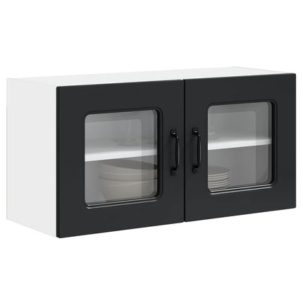 Diskmaskin panel Kalmar Svart 80 x 31 x 40 cm Konstruerat trä