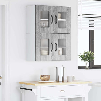 Diskmaskin panel Kalmar 2 st Grå Sonoma Konstruerat trä