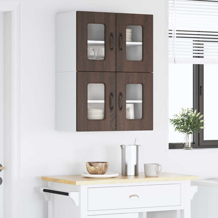 Diskmaskin panel Kalmar 2 st Brun Ek Konstruerat trä