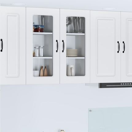 Diskmaskinsfront med 1 glasdörr KALMAR Vit 40 x 31 x 80 cm