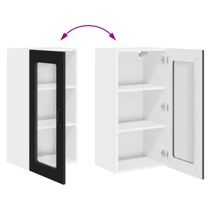 Diskmaskin panel Kalmar Svart 40 x 31 x 80 cm Konstruerat trä
