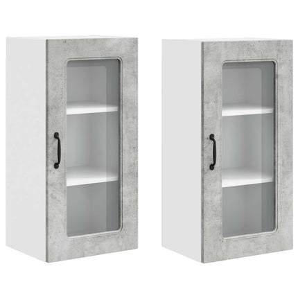 Diskmaskin panel Kalmar 2 st Betonggrå Konstruerat trä