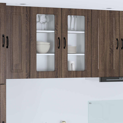 Diskmaskin panel Kalmar 2 pcs Brun Ek 40 x 31 x 80 cm
