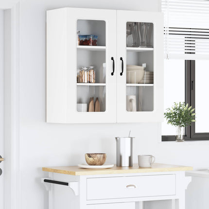 Diskmaskinspanel med 2 glasdörrar KALMAR Vit 80 x 31 x 80 cm