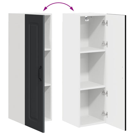 Diskmaskin panel Kalmar Svart 30 x 31 x 100 cm Konstruerat trä