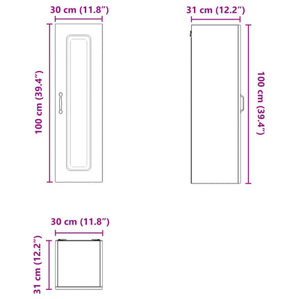 Diskmaskin panel Kalmar Gammalt trä 30 x 31 x 100 cm