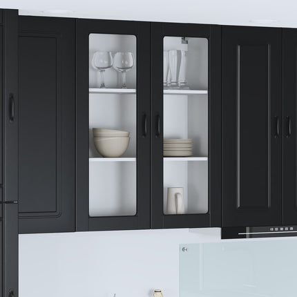 Diskmaskin panel Kalmar Svart 80 x 31 x 100 cm Konstruerat trä
