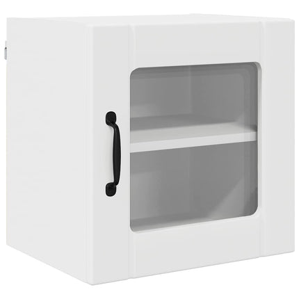 Väggglasförråd LUCCA 2 pcs Vit 40 x 31 x 40 cm Konstruerat trä