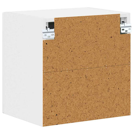 Väggglasförråd LUCCA 2 pcs Vit 40 x 31 x 40 cm Konstruerat trä