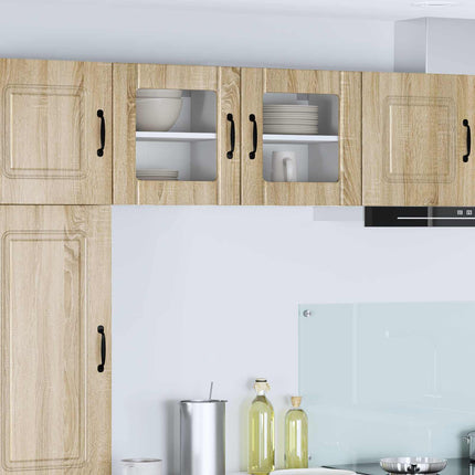 Väggglasförråd LUCCA 2 pcs Sonoma-ek 40 x 31 x 40 cm