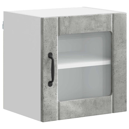 Väggglasförråd LUCCA Betonggrå 40 x 31 x 40 cm Konstruerat trä