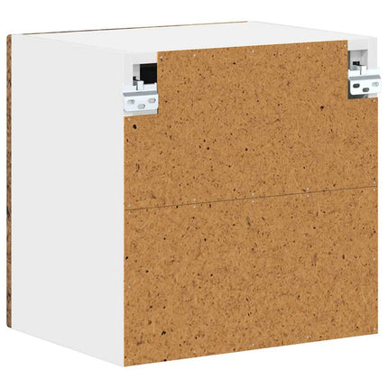 Väggglasförråd LUCCA Gammalt trä 40 x 31 x 40 cm
