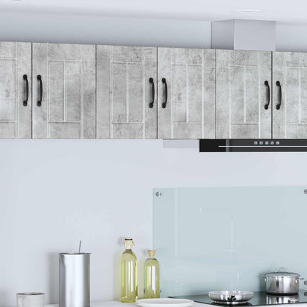 Väggskåp LUCCA 2 pcs Betonggrå 30 x 31 x 40 cm Konstruerat trä
