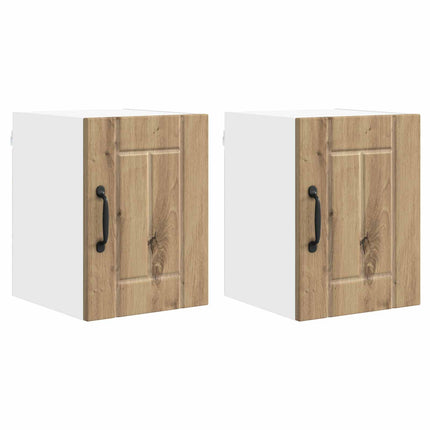 Väggskåp LUCCA 2 pcs Artisan-ek 30 x 31 x 40 cm Konstruerat trä