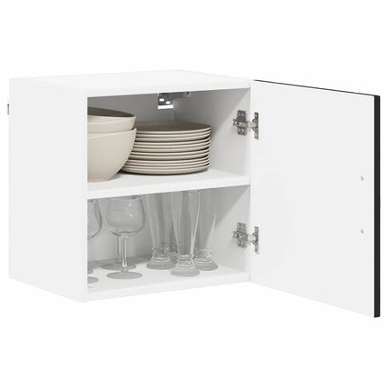 Väggskåp LUCCA 2 pcs Svart 40 x 31 x 40 cm Konstruerat trä
