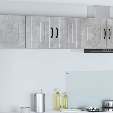 Väggskåp LUCCA 2 pcs Betonggrå 40 x 31 x 40 cm Konstruerat trä