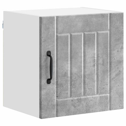 Väggskåp LUCCA 2 pcs Betonggrå 40 x 31 x 40 cm Konstruerat trä