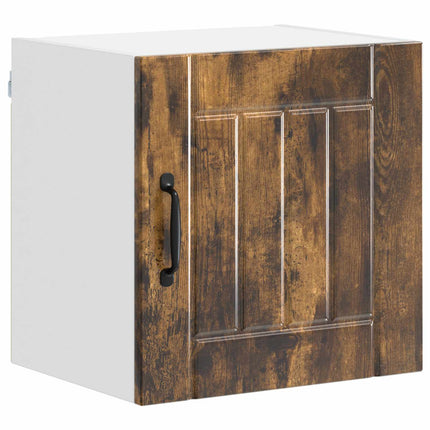 Väggskåp LUCCA 2 pcs Rökt ek 40 x 31 x 40 cm Konstruerat trä