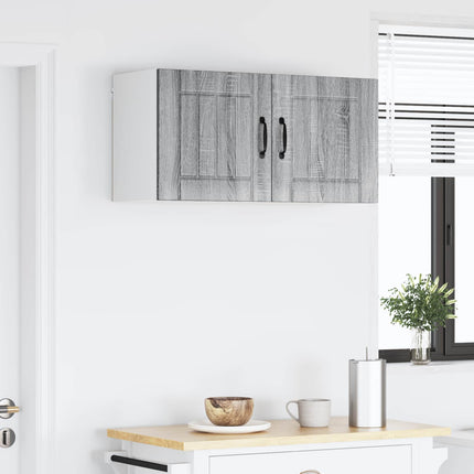 Väggskåp LUCCA 2 pcs Grå sonoma-ek 40 x 31 x 40 cm