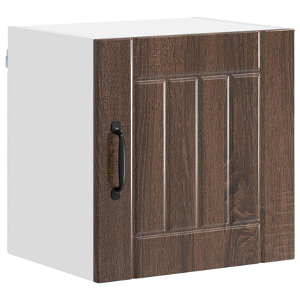 Väggskåp LUCCA 2 pcs Brun ek 40 x 31 x 40 cm Konstruerat trä