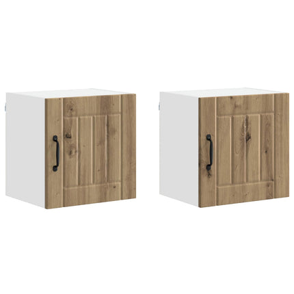 Väggskåp LUCCA 2 pcs Artisan-ek 40 x 31 x 40 cm Konstruerat trä