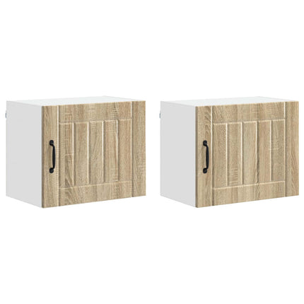 Väggskåp LUCCA 2 pcs Sonoma-ek 50 x 31 x 40 cm Konstruerat trä