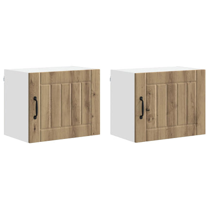 Väggskåp LUCCA 2 pcs Artisan-ek 50 x 31 x 40 cm Konstruerat trä