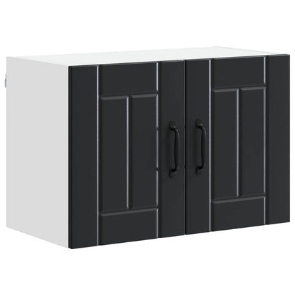 Väggskåp LUCCA 2 pcs Svart 60 x 31 x 40 cm Konstruerat trä