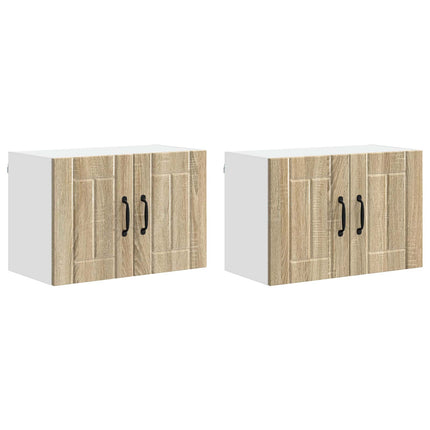 Väggskåp LUCCA 2 pcs Sonoma-ek 60 x 31 x 40 cm Konstruerat trä