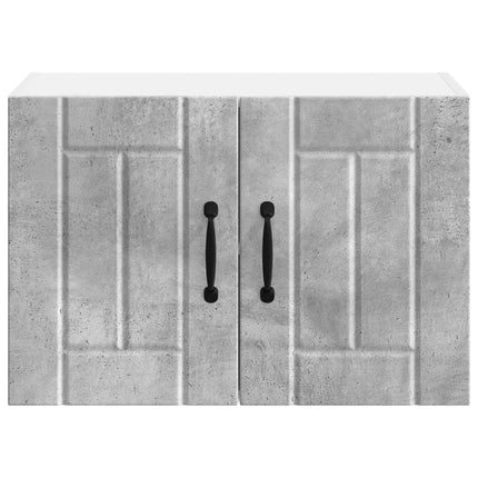 Väggskåp LUCCA 2 pcs Betonggrå 60 x 31 x 40 cm Konstruerat trä