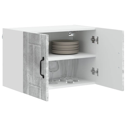 Väggskåp LUCCA 2 pcs Betonggrå 60 x 31 x 40 cm Konstruerat trä