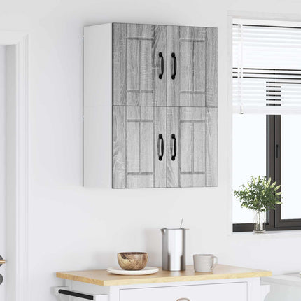 Väggskåp LUCCA 2 pcs Grå sonoma-ek 60 x 31 x 40 cm