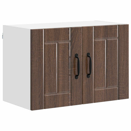 Väggskåp LUCCA 2 pcs Brun ek 60 x 31 x 40 cm Konstruerat trä
