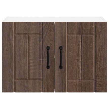 Väggskåp LUCCA 2 pcs Brun ek 60 x 31 x 40 cm Konstruerat trä