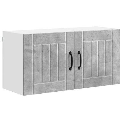 Väggskåp LUCCA Betonggrå 80 x 31 x 40 cm Konstruerat trä